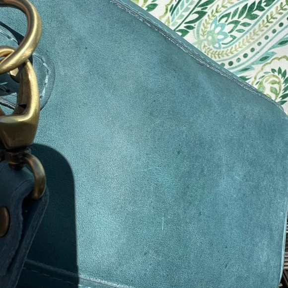 Portland Leather Aqua Butterfly Bag - Picture 8 of 9